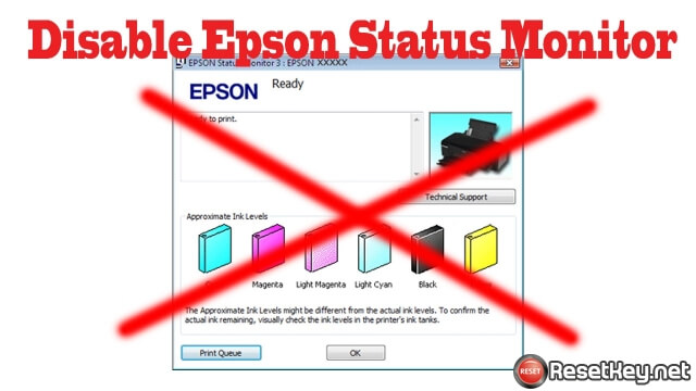 Disable the Epson Status Monitor Utility on Windows
