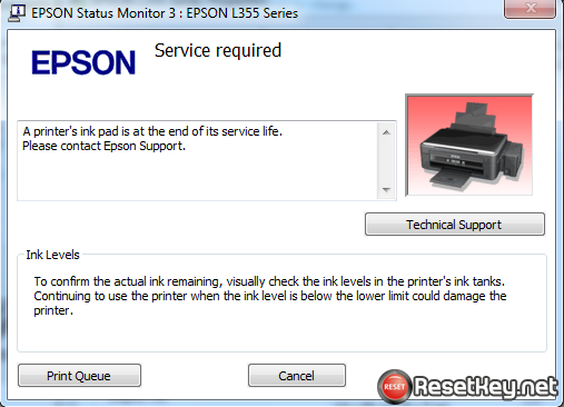 Reset Epson L380 printer with Epson adjustment program ...