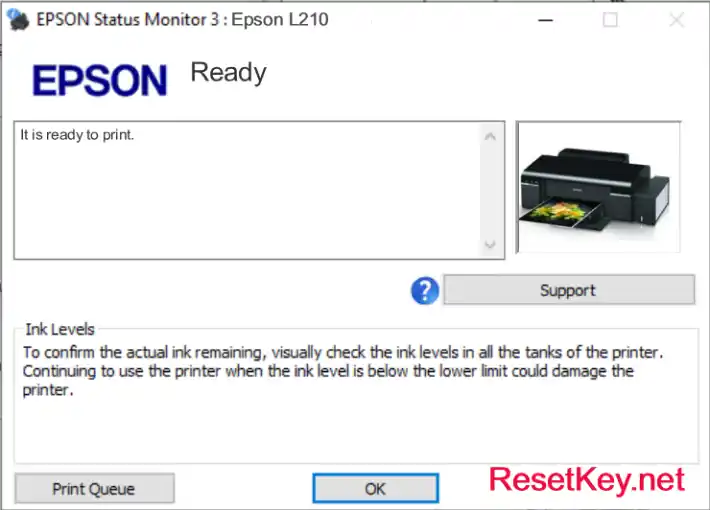 epson l210 printer ready to print