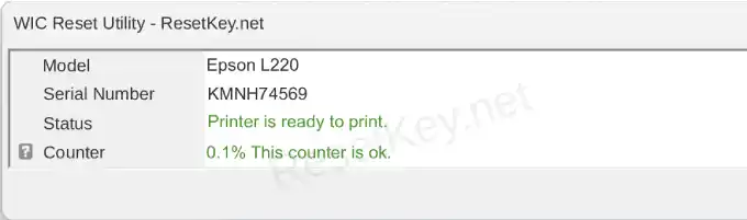 epson l220 read waste ink counter result not overflow