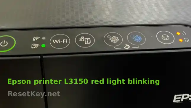 epson l3151 red light blinking