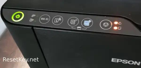 epson l3250 red light blinking