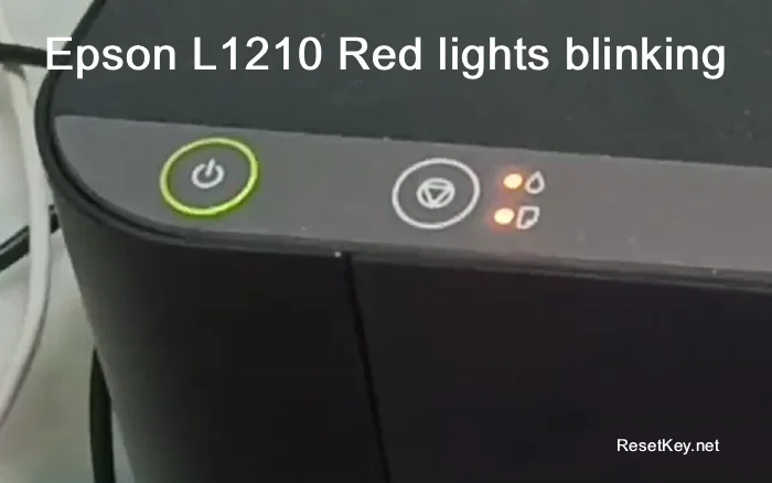 epson l1210 red lights blinking