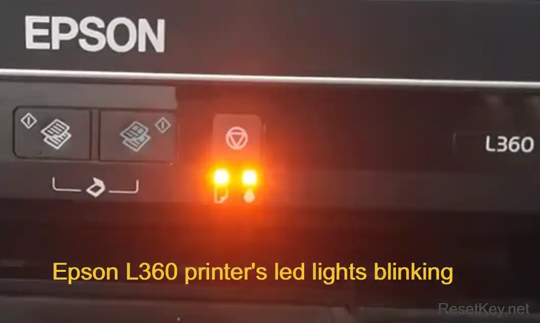 epson l360 led lights blinking