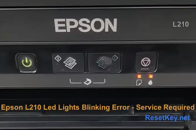 epson l210 red led lights blinking error