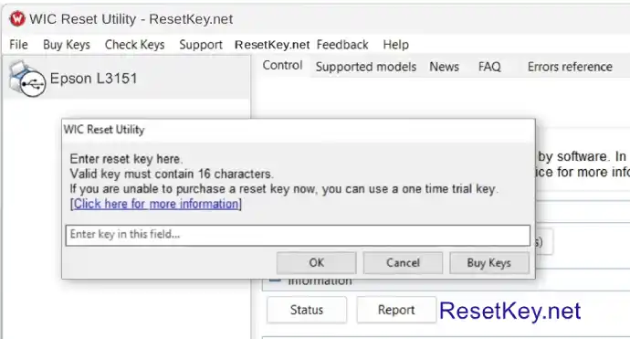 epson l3151 enter wic reset key