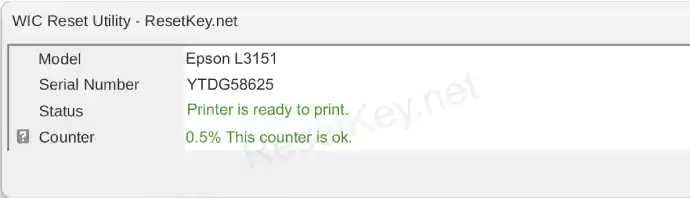 epson l3151 read waste ink counter result not overflow