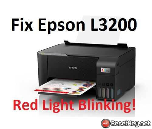 Fix the Red Light Blinking Error - Epson L3200 printer