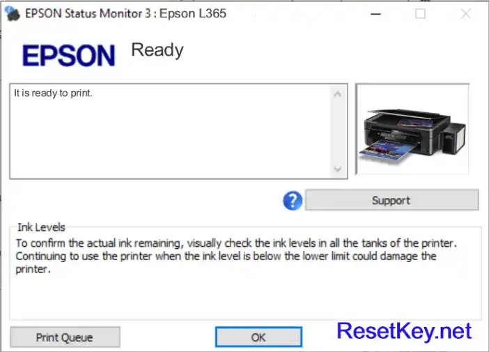 epson l365 printer ready to print