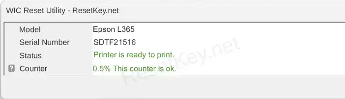 epson l365 read waste ink counter result not overflow