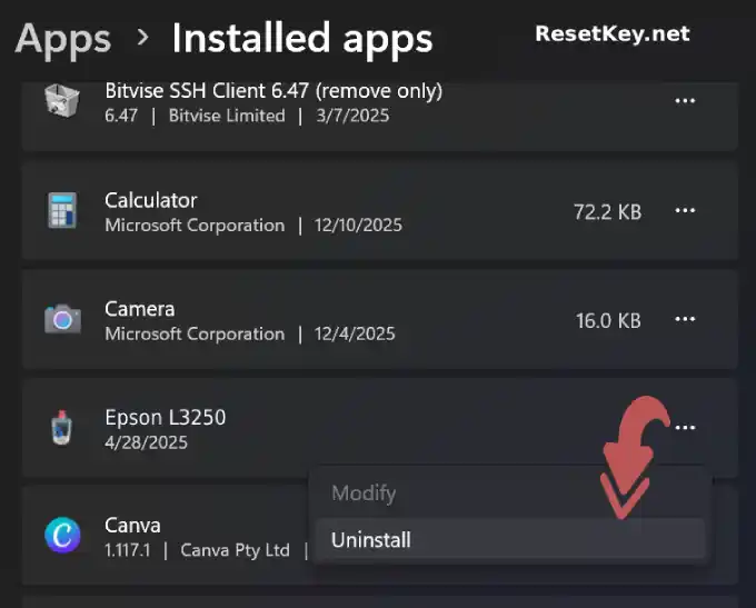 how to uninstall epson printer driver