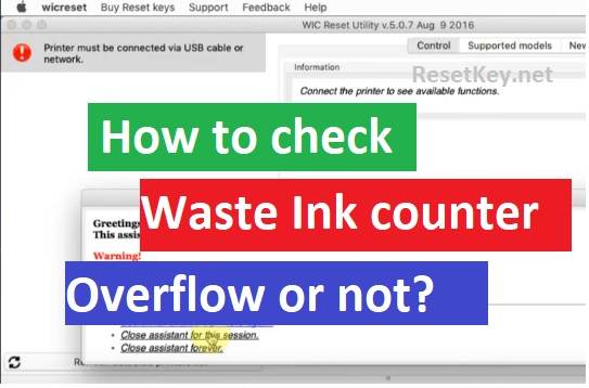 How to Check if Epson Printer's Waste Ink Counter is Overflowing on a Mac