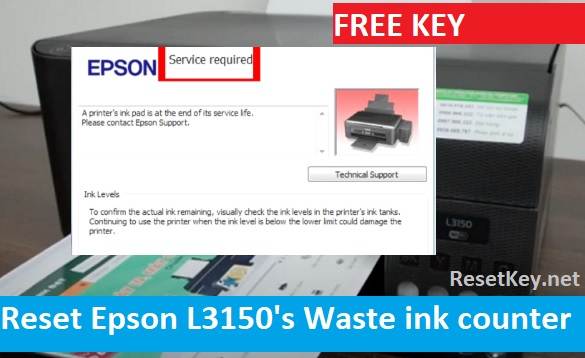Fix epson L3150 printer error service required