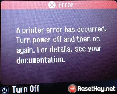 How to fix Epson printers error message:
A printer error has occured. Turn power off then on again. For details see your documentation.