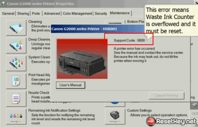 Download Canon G2000 resetter - image 3