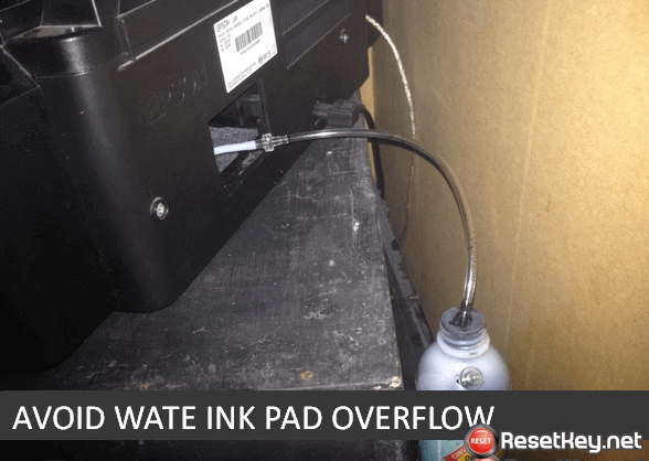 avoid Epson R295 printer's waste ink tray overflow