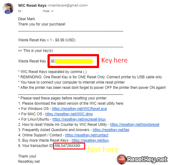 Temerity move on cache The input key does not exist – What to do? | Wic Reset Key
