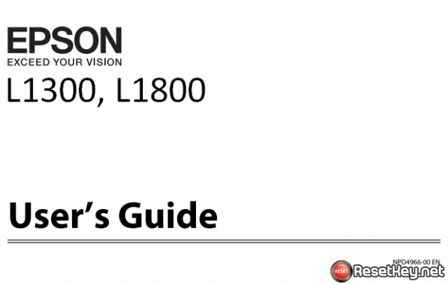 Download Epson L1300/L1800 User Manual PDF