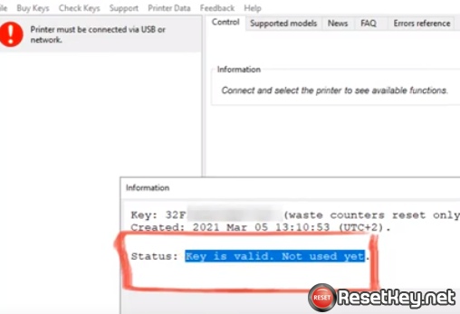 How to check The Reset Key – Valid, Not Valid, Not Exist
