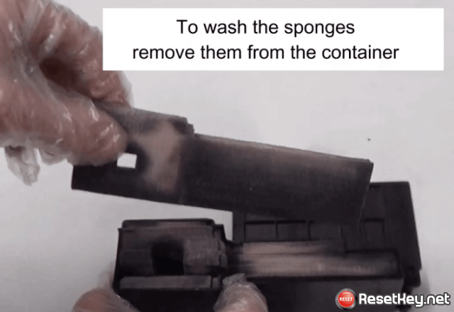 remove waste ink sponges