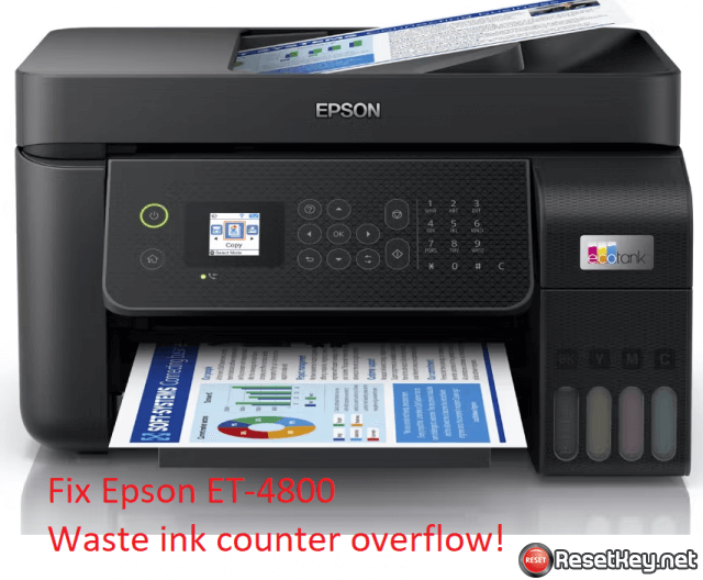 Reset Epson ET-4800 ink pad is at the end of its service life