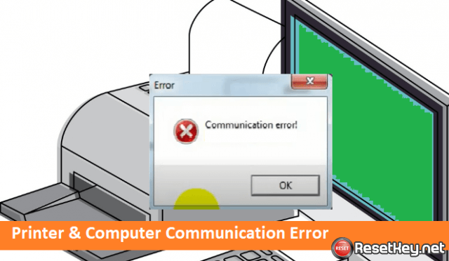 printer and computer communication error
