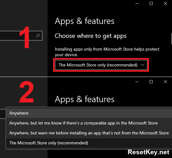 Fix the problem by select Anywhare when choose where to get apps